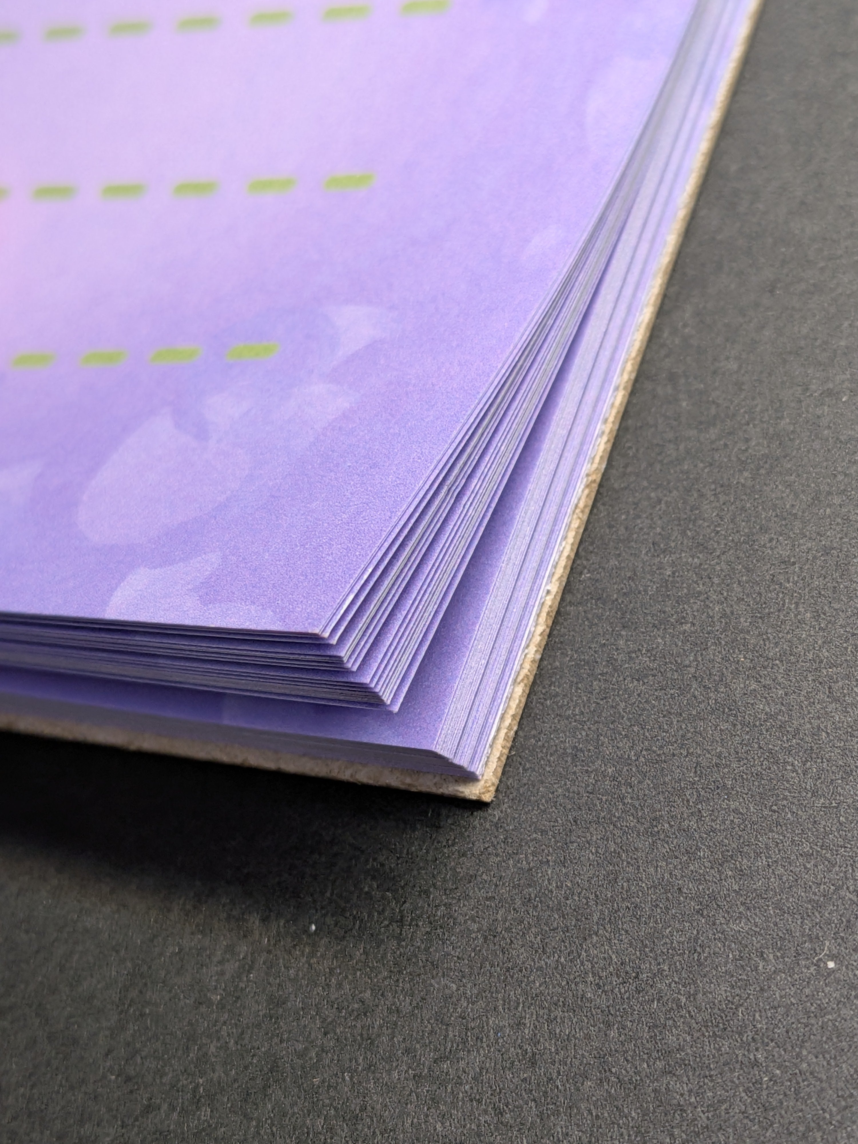 Pixel art purple flower notepad