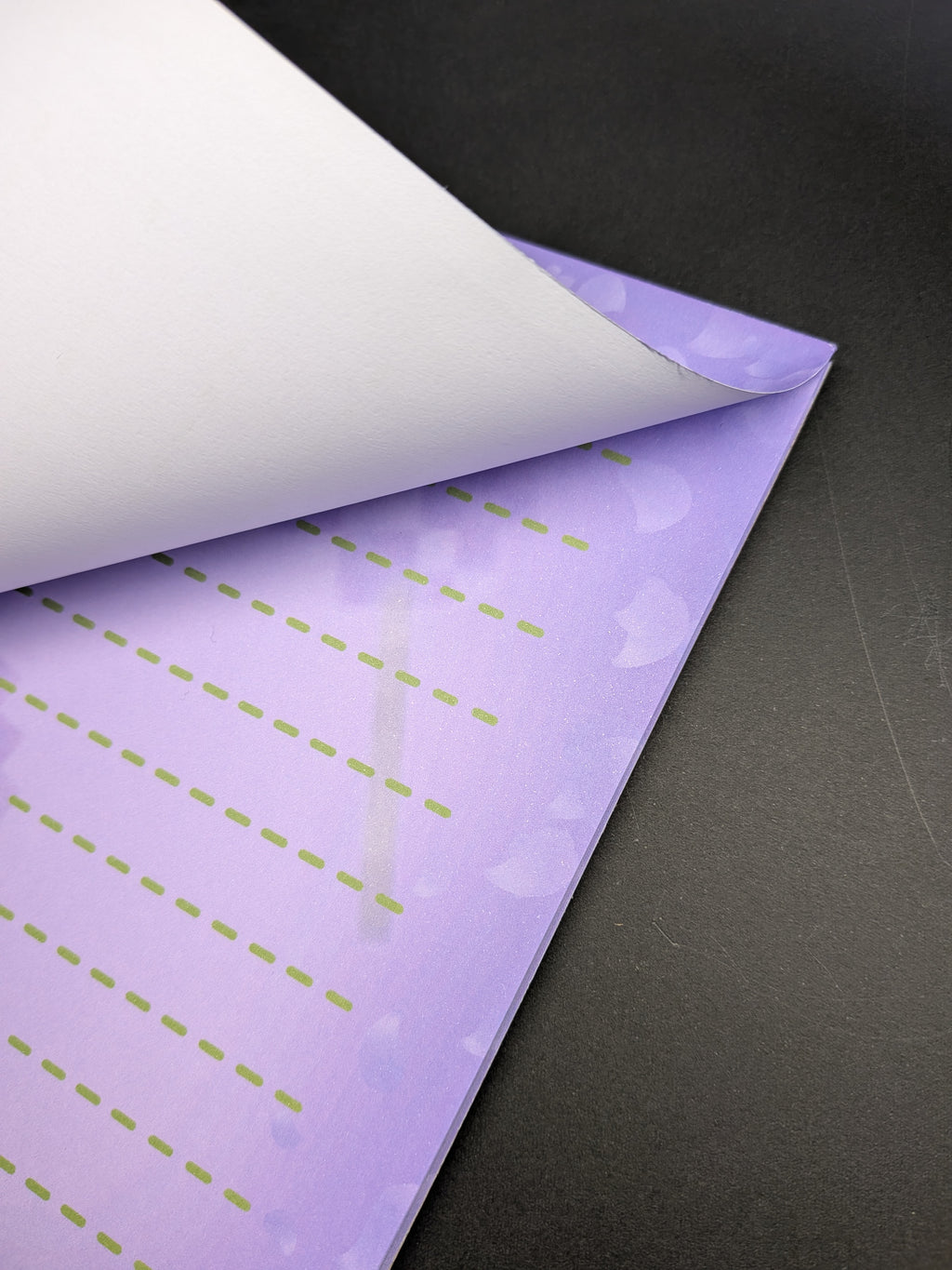 Pixel art purple flower notepad
