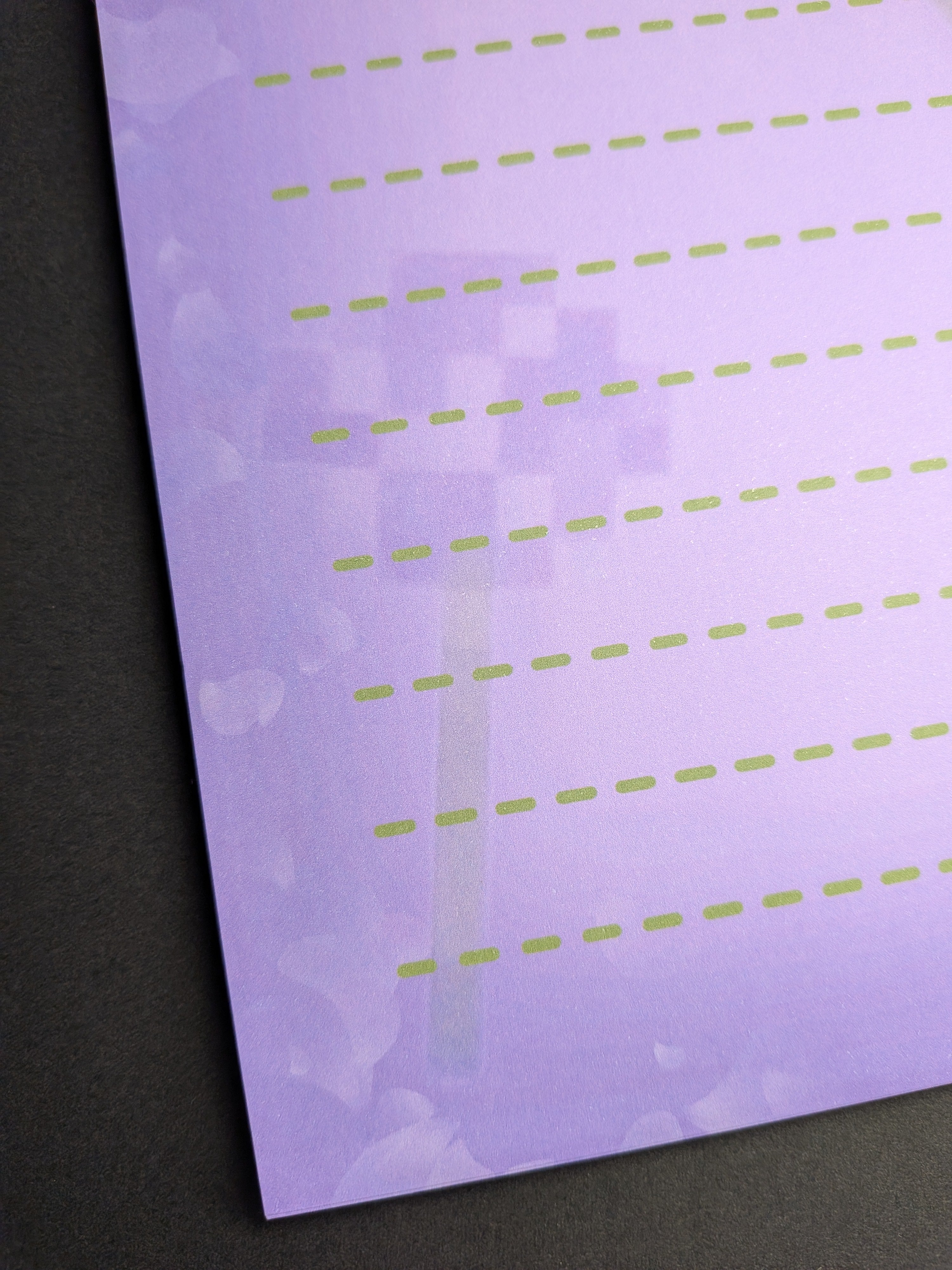Pixel art purple flower notepad